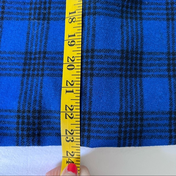 Vintage Pendleton Blue and Black Plaid Pencil Skirt • XSP - Picture 6 of 6